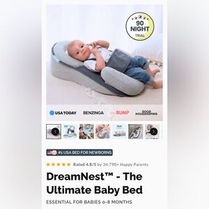 Baby bliss dream nest anti colic bed